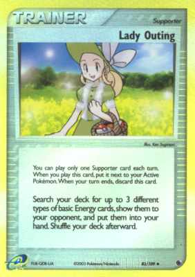 083 / 109 Lady Outing non comune foil reverse (EN) -NEAR MINT-