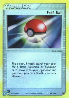 086 / 109 Poke' Ball non comune foil reverse (EN) -NEAR MINT-