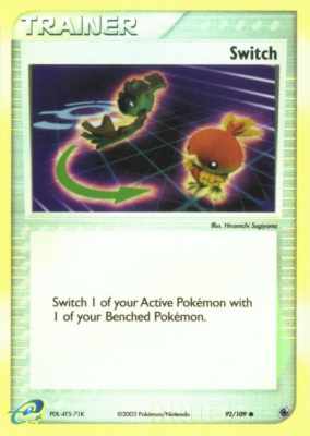 092 / 109 Switch comune foil reverse (EN) -NEAR MINT-