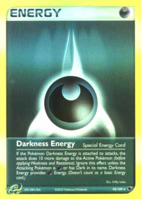 093 / 109 Darkness Energy rara foil reverse (EN) -NEAR MINT-