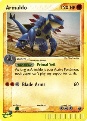 001 / 100 Armaldo rara foil reverse (EN) -NEAR MINT-