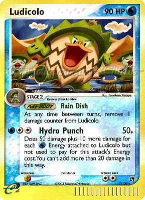 007 / 100 Ludicolo rara foil reverse (EN) -NEAR MINT-