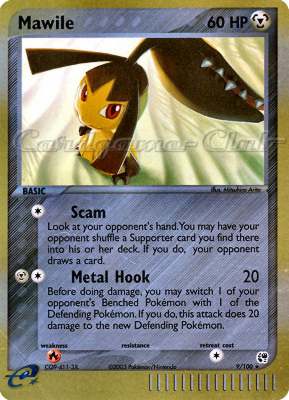 009 / 100 Mawile rara foil reverse (EN) -NEAR MINT-