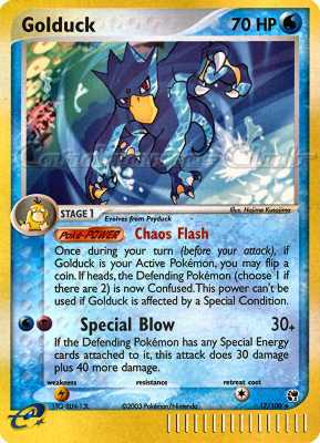 017 / 100 Golduck rara foil reverse (EN) -NEAR MINT-
