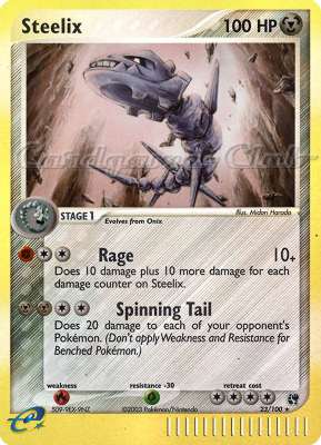 023 / 100 Steelix rara foil reverse (EN) -NEAR MINT-