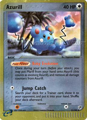 031 / 100 Azurill non comune foil reverse (EN) -NEAR MINT-