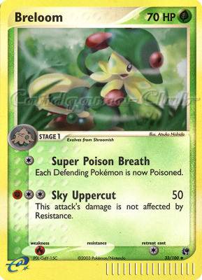 033 / 100 Breloom non comune foil reverse (EN) -NEAR MINT-
