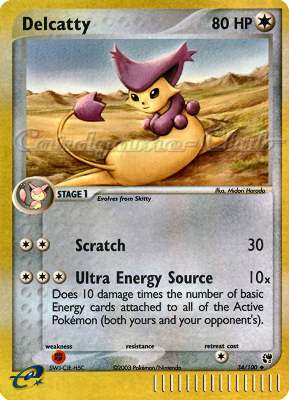 034 / 100 Delcatty non comune foil reverse (EN) -NEAR MINT-