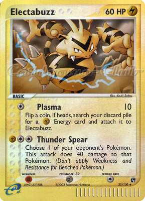 035 / 100 Electabuzz non comune foil reverse (EN) -NEAR MINT-
