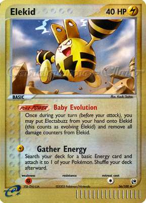 036 / 100 Elekid non comune foil reverse (EN) -NEAR MINT-