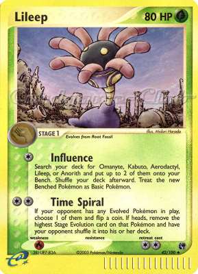 042 / 100 Lileep I-40 non comune foil reverse (EN) -NEAR MINT-