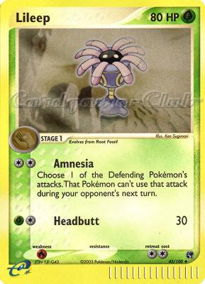 043 / 100 Lileep I-41 non comune foil reverse (EN) -NEAR MINT-