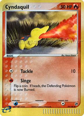 059 / 100 Cyndaquil comune foil reverse (EN) -NEAR MINT-