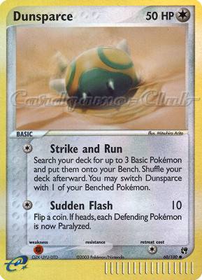 060 / 100 Dunsparce comune foil reverse (EN) -NEAR MINT-