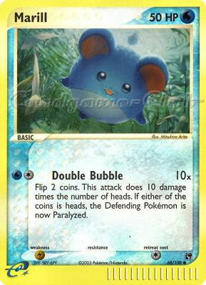 068 / 100 Marill comune foil reverse (EN) -NEAR MINT-