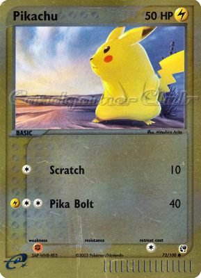 072 / 100 Pikachu comune foil reverse (EN) -NEAR MINT-