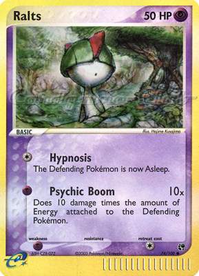 074 / 100 Ralts comune foil reverse (EN) -NEAR MINT-