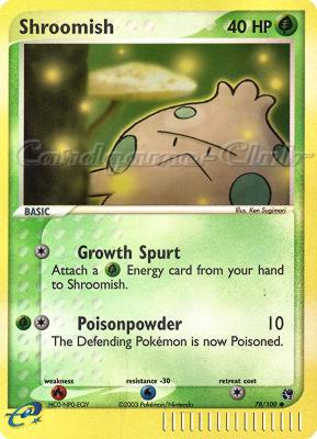 078 / 100 Shroomish comune foil reverse (EN) -NEAR MINT-
