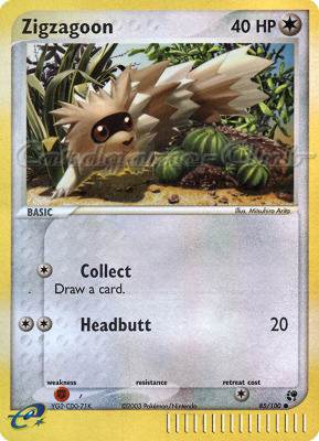 085 / 100 Zigzagoon comune foil reverse (EN) -NEAR MINT-
