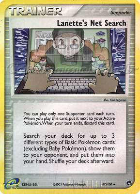 087 / 100 Lanette's Net Search non comune foil reverse (EN) -NEAR MINT-