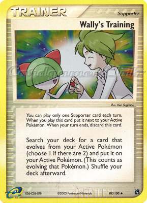 089 / 100 Wally's Training non comune foil reverse (EN) -NEAR MINT-