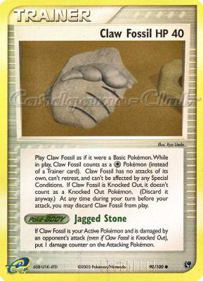090 / 100 Claw Fossil HP 40 comune foil reverse (EN) -NEAR MINT-