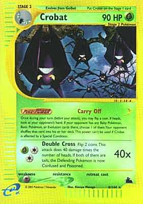 006 / 144 Crobat rara foil reverse (EN) -NEAR MINT-