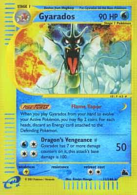 011 / 144 Gyarados rara foil reverse (EN) -NEAR MINT-