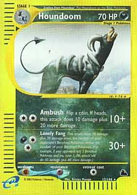 012 / 144 Houndoom rara foil reverse (EN) -NEAR MINT-
