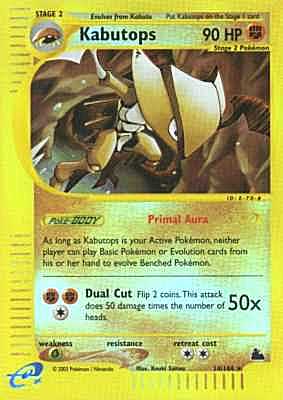 014 / 144 Kabutops rara foil reverse (EN) -NEAR MINT-