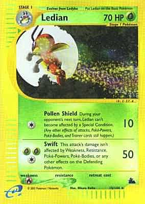 015 / 144 Ledian rara foil reverse (EN) -NEAR MINT-