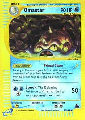 023 / 144 Omastar rara foil reverse (EN) -NEAR MINT-