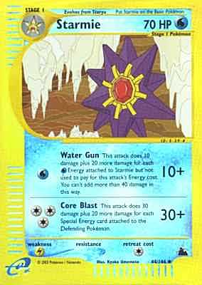 044 / 144 Starmie non comune foil reverse (EN) -NEAR MINT-