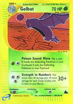 060 / 144 Golbat comune foil reverse (EN) -NEAR MINT-