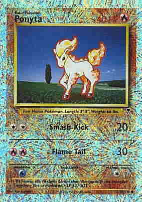 087 / 110 Ponyta comune foil reverse (EN) -NEAR MINT-