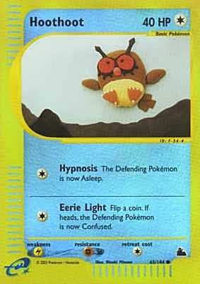 065 / 144 Hoothoot comune foil reverse (EN) -NEAR MINT-