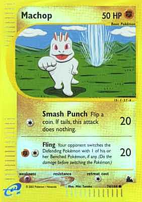 074 / 144 Machop comune foil reverse (EN) -NEAR MINT-