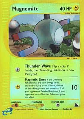 076 / 144 Magnemite comune foil reverse (EN) -NEAR MINT-