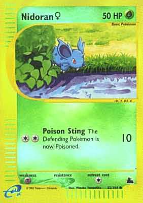 082 / 144 Nidoran F- 05 comune foil reverse (EN) -NEAR MINT-