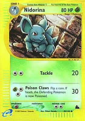 083 / 144 Nidorina comune foil reverse (EN) -NEAR MINT-