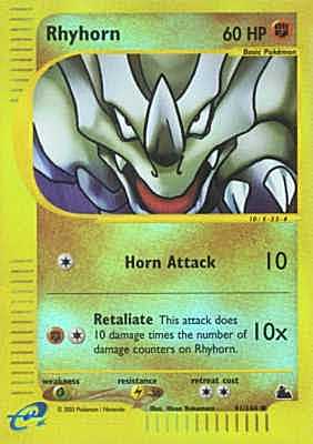 091 / 144 Rhyhorn comune foil reverse (EN) -NEAR MINT-