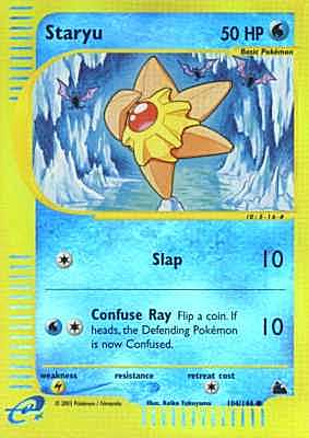 104 / 144 Staryu E-16 comune foil reverse (EN) -NEAR MINT-