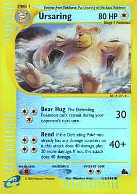 110 / 144 Ursaring comune foil reverse (EN) -NEAR MINT-