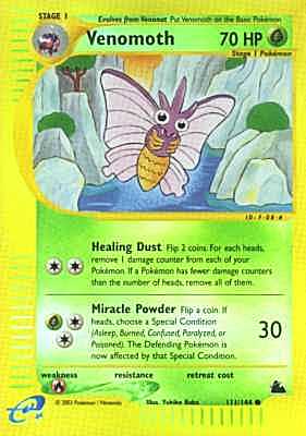 111 / 144 Venomoth comune foil reverse (EN) -NEAR MINT-
