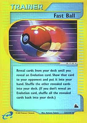 124 / 144 Fast Ball non comune foil reverse (EN) -NEAR MINT-