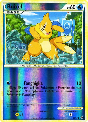 45 / 95 Buizel comune foil reverse (IT) -NEAR MINT-