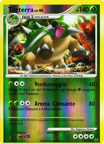 039 / 127 Torterra LIV.48 rara foil reverse (IT) -NEAR MINT-