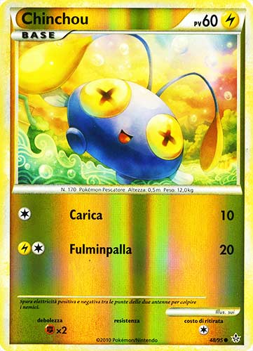 48 / 95 Chinchou comune foil reverse (IT) -NEAR MINT-