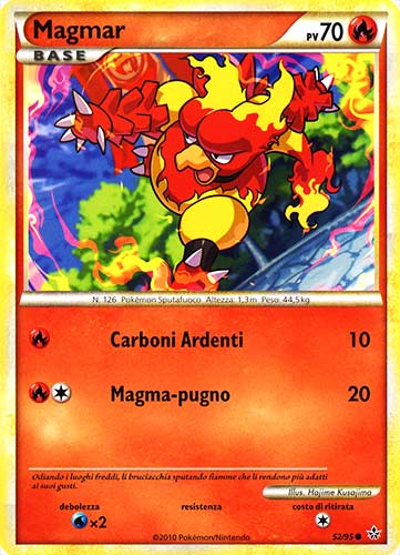 52 / 95 Magmar comune (IT) -NEAR MINT-