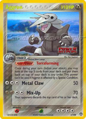 001 / 108 Aggron rara foil speciale (EN) -NEAR MINT-